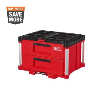 Milwaukee PACKOUT 22 in. 2-Drawer Tool Box with Metal Reinforced Corners (48-22-8442)