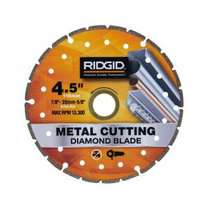 RIDGIDMetal Segmented Rim Cutting Diamond saw blade for metal cutting 4.5 in. 