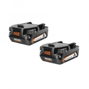 RIDGID18V Lithium-Ion Battery Compact ( 2-Pack)