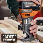 RIDGID 18V R860444 Brushless Cordless Compact Router (Tool Only)