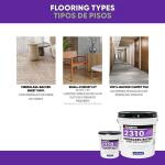 ROBERTS 2310 1 Gal. (4 qt.) Resilient Flooring Adhesive for Fiberglass Sheet Goods and Luxury Vinyl Tile (2310-1)