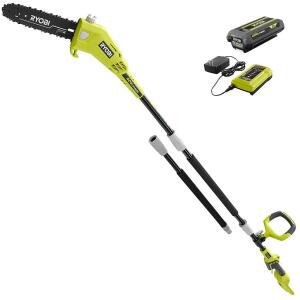 RYOBI 40V 10 in. Cordless Battery Pole Saw with 2.0 Ah Battery and Charger (RY40560)