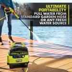 RYOBI 40V Cordless Cold Water Electric Pressure Washer, 1200 PSI, 1.0 GPM (Tool Only)