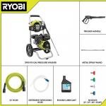 RYOBI Cold Water Gas Pressure Washer: 2900 PSI, 2.5 GPM, 212cc Engine