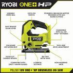 RYOBI ONE+ HP 18V Brushless Cordless Jig Saw (Tool Only)