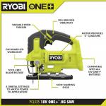 RYOBI ONE+ 18V Cordless Jig Saw (Tool Only)