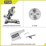 RYOBI 14 Amp Corded 10 Inch Compound Miter Saw with LED Cutline Indicator