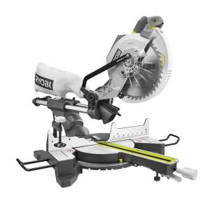 RYOBI 15 Amp 10 Inch Corded Sliding Compound Miter Saw with LED Cutline Indicator