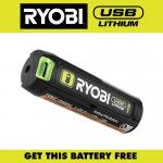 RYOBIUSB Lithium Rechargeable Battery Lithium 2.0 Ah 