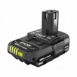 RYOBIONE+ 18V Lithium-Ion Compact Battery and Charger Starter Kit 2.0 Ah