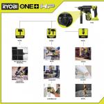 Ryobi 18V ONE+ HP Brushless Cordless 1 in. SDS-Plus Rotary Hammer Drill (Tool Only)