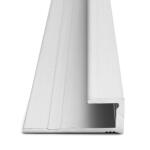 TrimMaster Satin Silver 8mm x 84 in. Aluminum Square Cap Floor Transition Strip (HLVT12MA84)