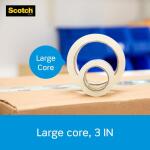 Scotch Heavy Duty 4-Pack Shipping Packaging Tape (3850-LR4-DC)