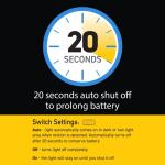 Sensor Brite LED Bulb Rechargeable Under Cabinet Night Light Bulb (SBUND-CD4)