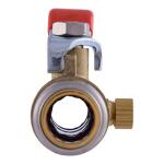SharkBite Max 1/2 in. Brass Push-to-Connect Ball Valve with Drain and Drop Ear (UR24615)
