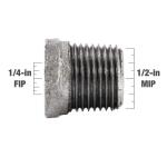 Southland 1/2 in. x 1/4 in. Galvanized Malleable Iron Bushing Fitting (511-931HP)