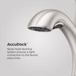 Pfister Wray Spot Defense Stainless Steel Single-Handle Pull-Out Sprayer Kitchen Faucet with Deckplate Included (F-534-7WRYGS)