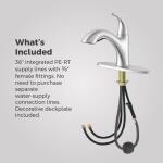 Pfister Wray Spot Defense Stainless Steel Single-Handle Pull-Out Sprayer Kitchen Faucet with Deckplate Included (F-534-7WRYGS)