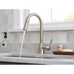 MOEN Adler Single-Handle Pull-Down Sprayer Kitchen Faucet with Power Clean and Reflex in Spot Resist Stainless (87233SRS)