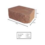 Terracotta Concrete Retaining Wall Block (81166)