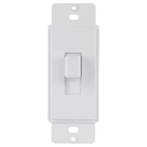 Commercial Electric 1-Gang Toggle Cover-up Plastic Wall Plate Adapter, White (Textured/Paintable Finish) - PPAW-T
