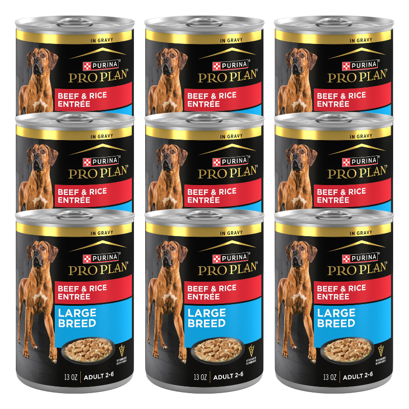 Purina Pro Plan Specialized Large Breed Adult Wet Dog Food - Beef & Rice,