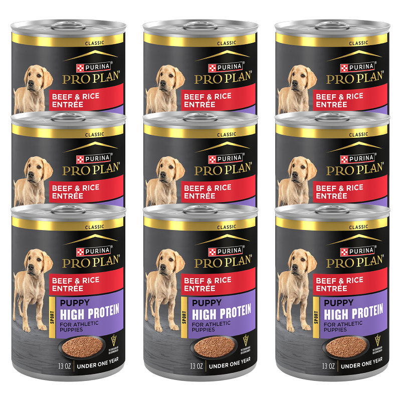 Purina Pro Plan Sport High Protein Puppy Wet Dog Food - Beef & Rice,