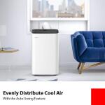Toshiba 8,000 BTU (12,000 BTU ASHRAE) 115-Volt Smart Wi-Fi Portable Air Conditioner up to 350 sq. ft. Cools and Dehumidifies (PX0811CWRU)