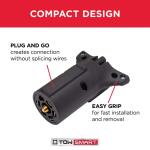 TowSmart 7-Way Blade to 5-Way Flat Trailer Light Wiring Adaptor (1429)