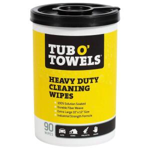 Tub O' Towels Heavy-Duty Cleaning Wipes, Citrus Scent (90-Count) (TW90)