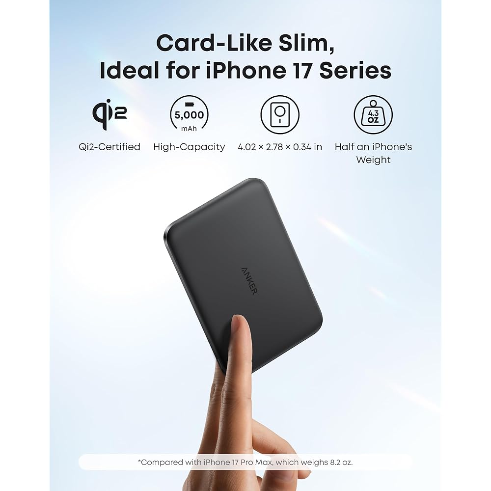 Anker Nano MagSafe Power Bank, Ultra-Slim 5,000mAh - Image 3