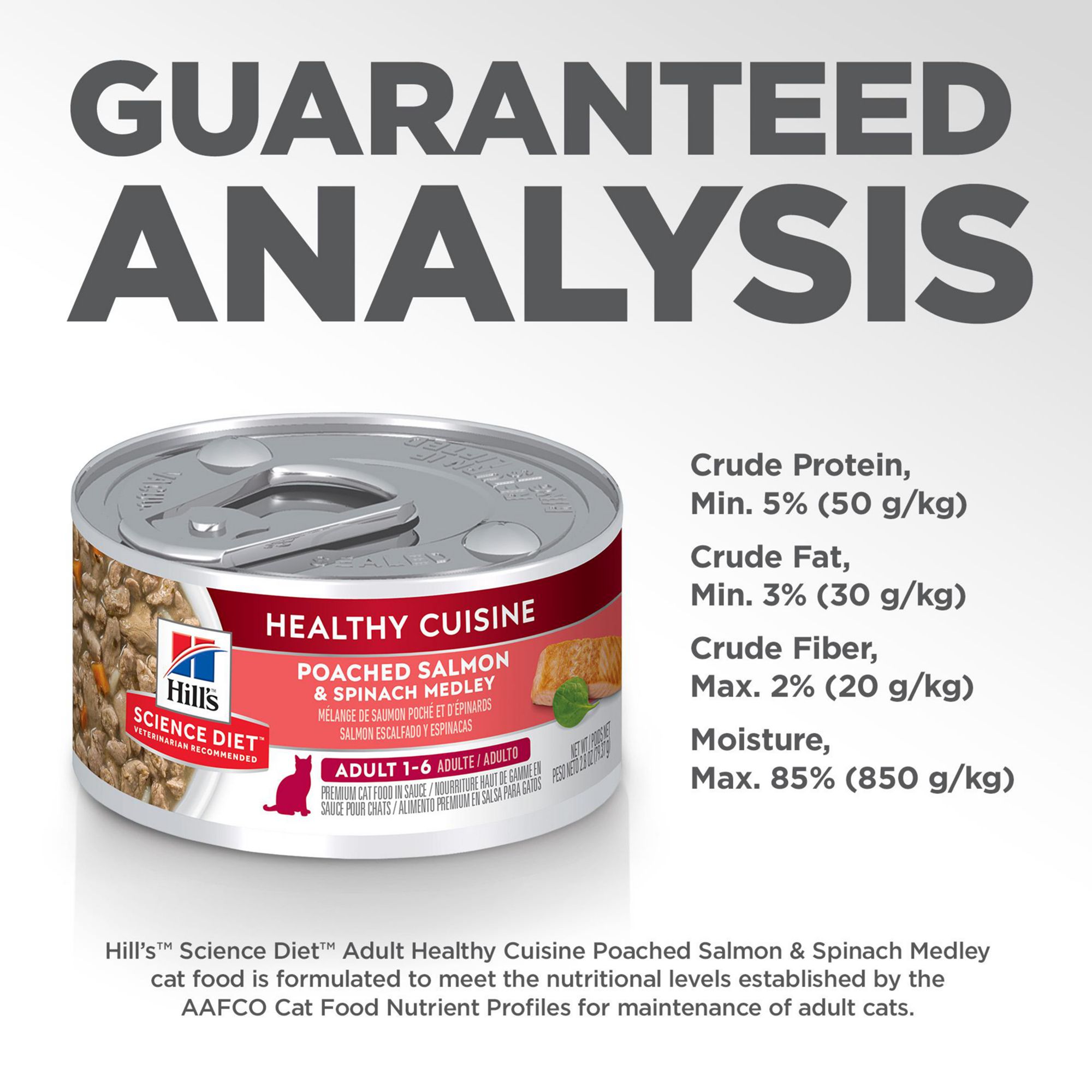 Hill's Science Diet Healthy Cuisine Cat Food - Salmon & Spinach Medley - Image 6