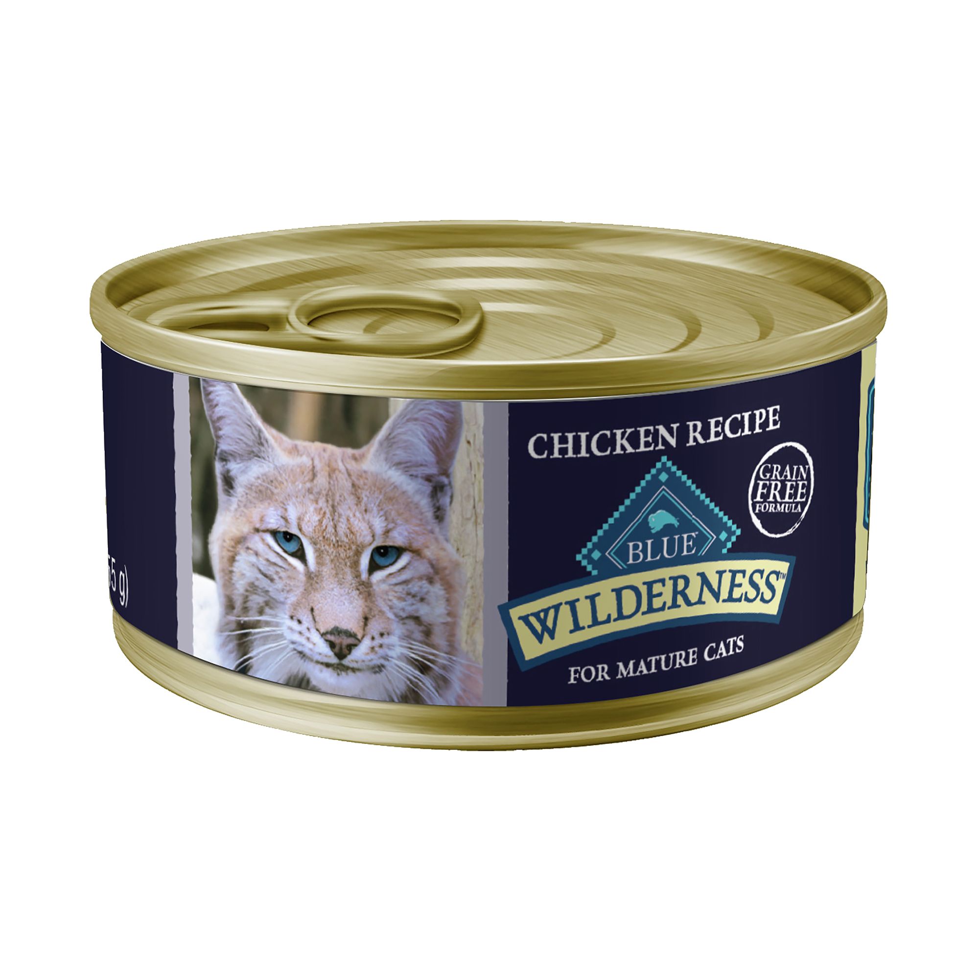 Blue Buffalo® Wilderness&trade;  Senior Wet Cat Food - Grain Free, Pate, Chicken - Image 1