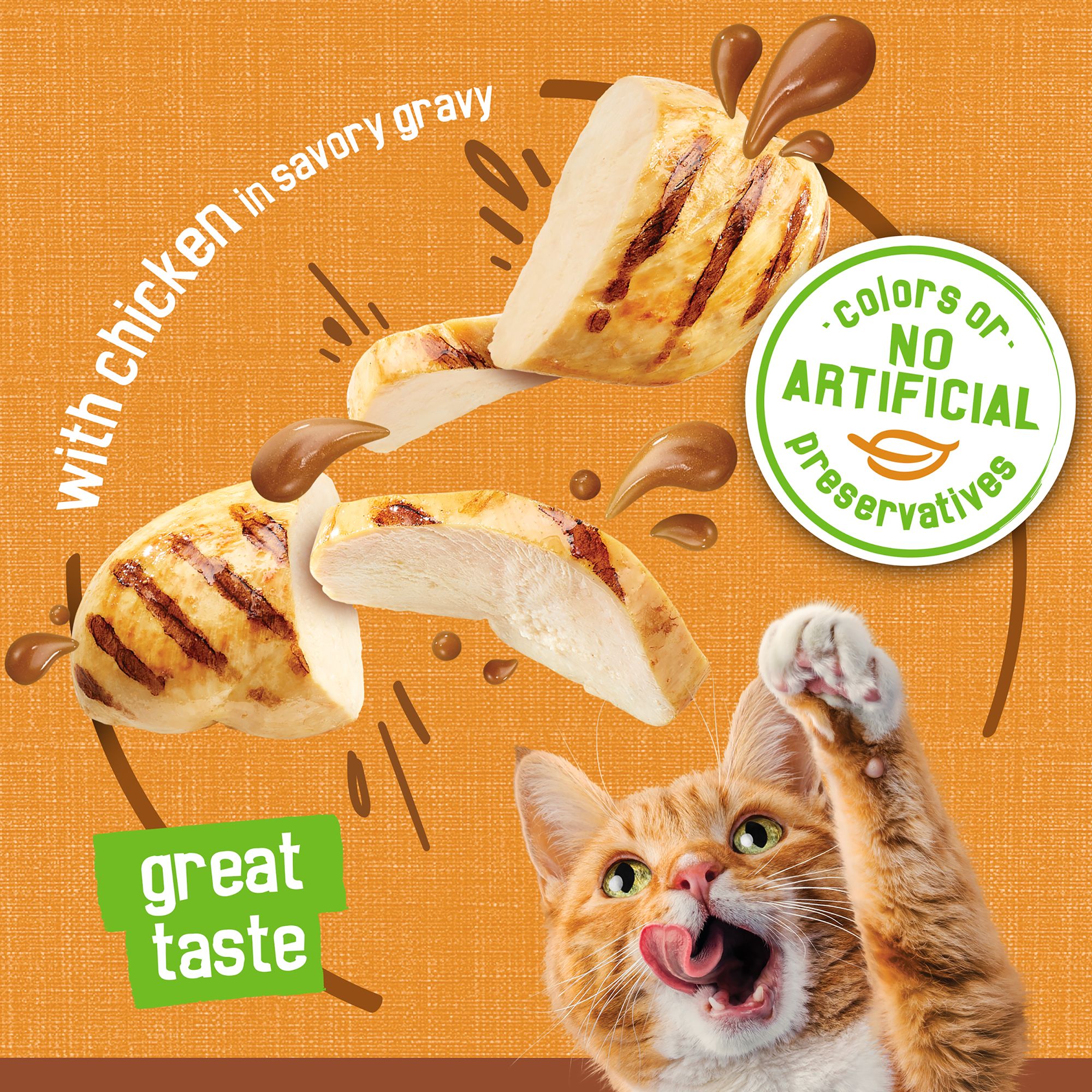 Purina® Friskies® Extra Gravy Adult Cat Wet Food - Chicken - Image 4