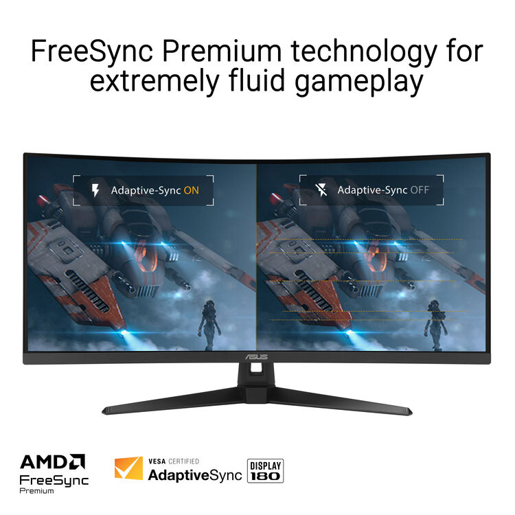 ASUS TUF 34" WQHD 180Hz 21:9 Curved Gaming Monitor - Image 10