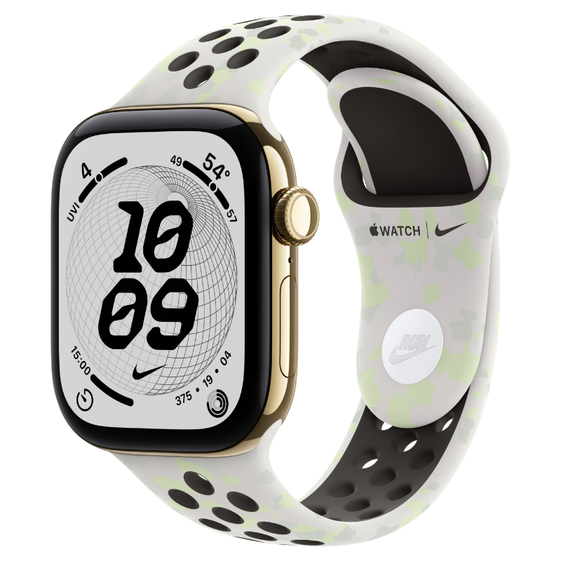 Apple Watch Series 12 42mm,GPS + Cellular Titanium Radiant Gold (Nike Sport Band)