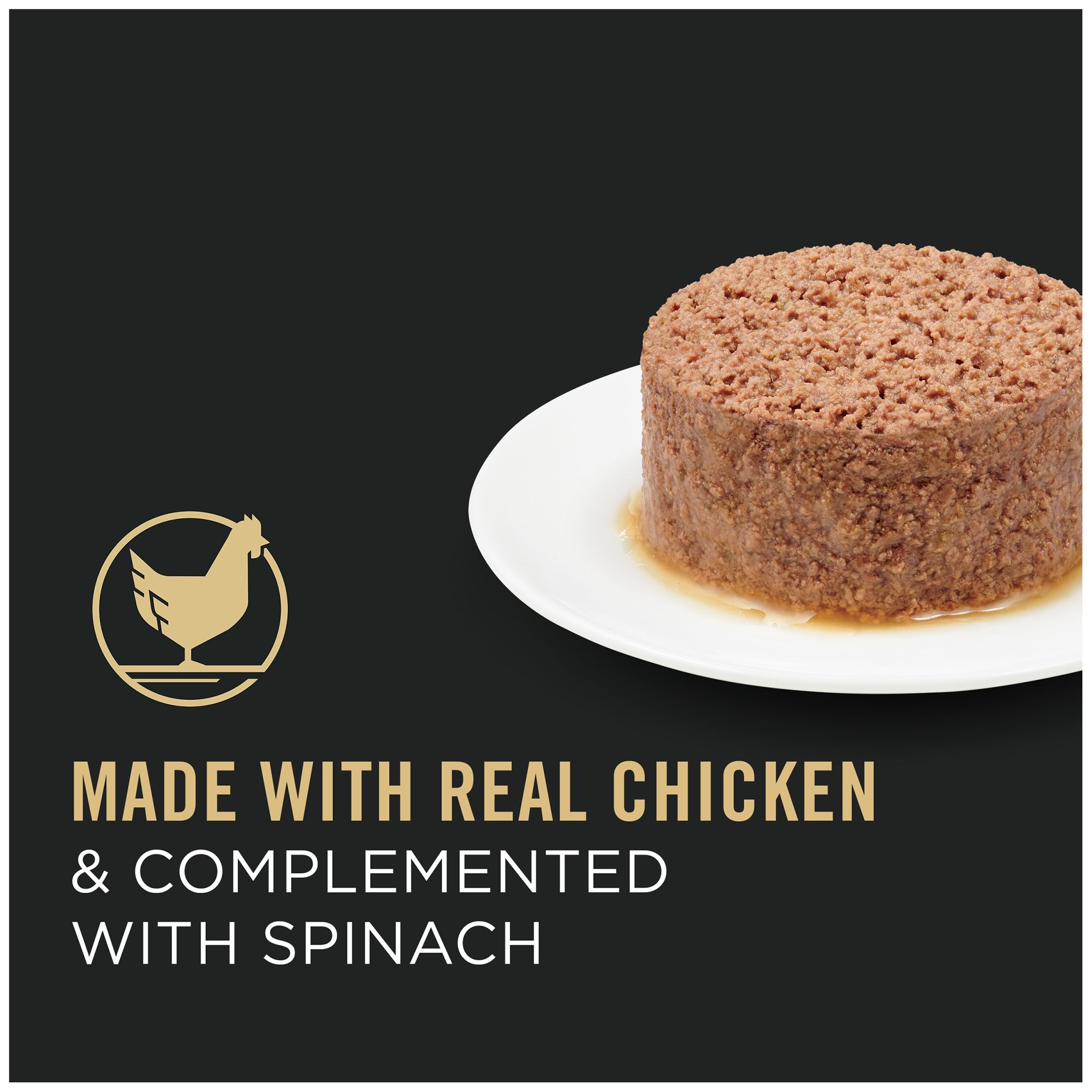 Purina Pro Plan Complete Essentials Adult Wet Cat Food - Antioxidants, Grain Free, Classic - Chicken & Spinach - Image 3