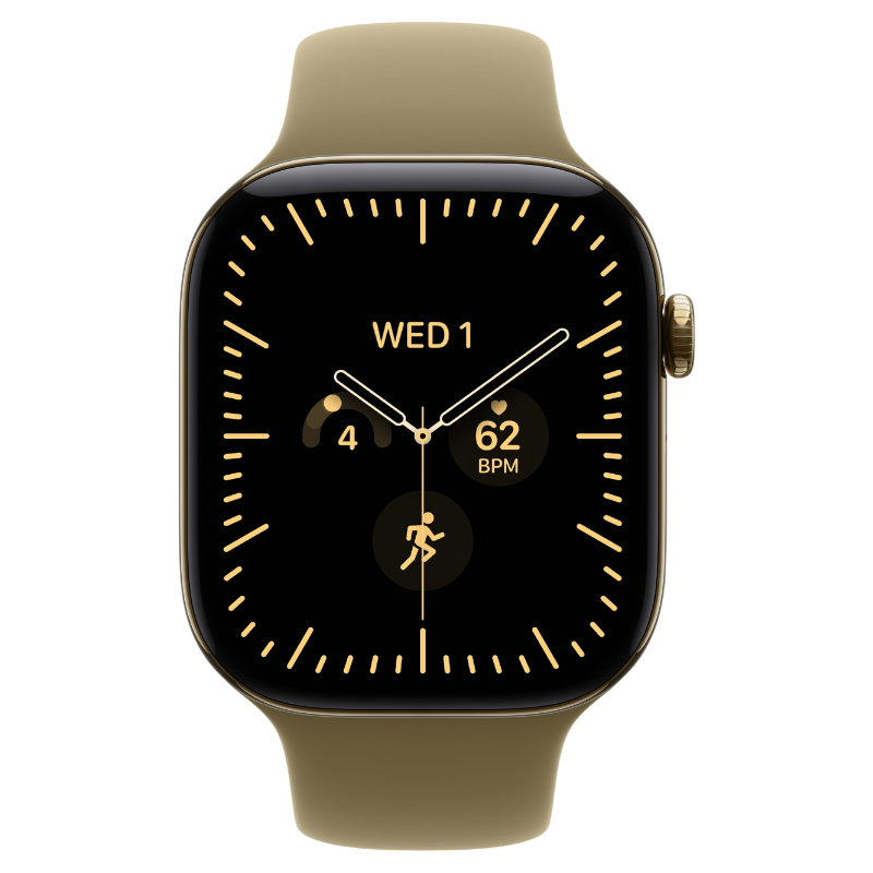 Apple Watch Series 12 46mm,GPS + Cellular Titanium Radiant Gold - Image 2