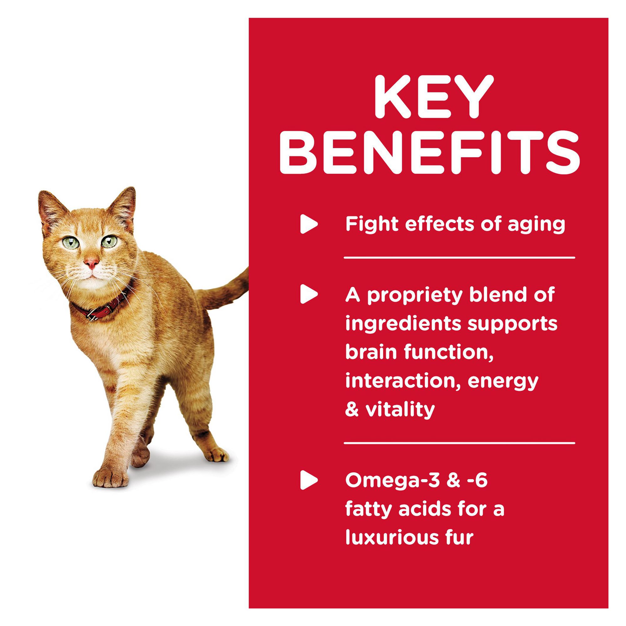 Hill's Science Diet Adult 7+ Senior Vitality Cat Food - Chicken & Vegetable Stew - Image 3