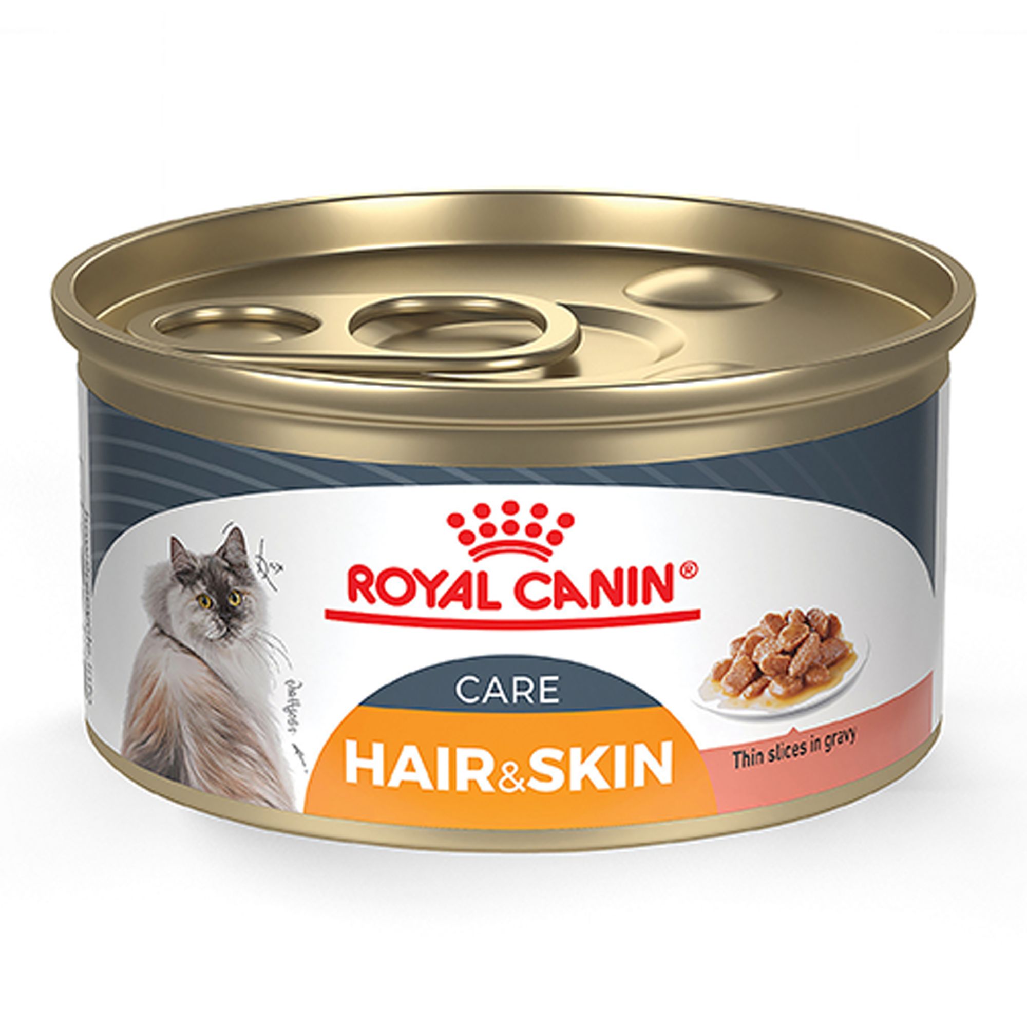Royal Canin® Feline Care Nutrition Hair & Skin Care Adult Wet Cat Food - Thin Slices in Gravy - Image 2