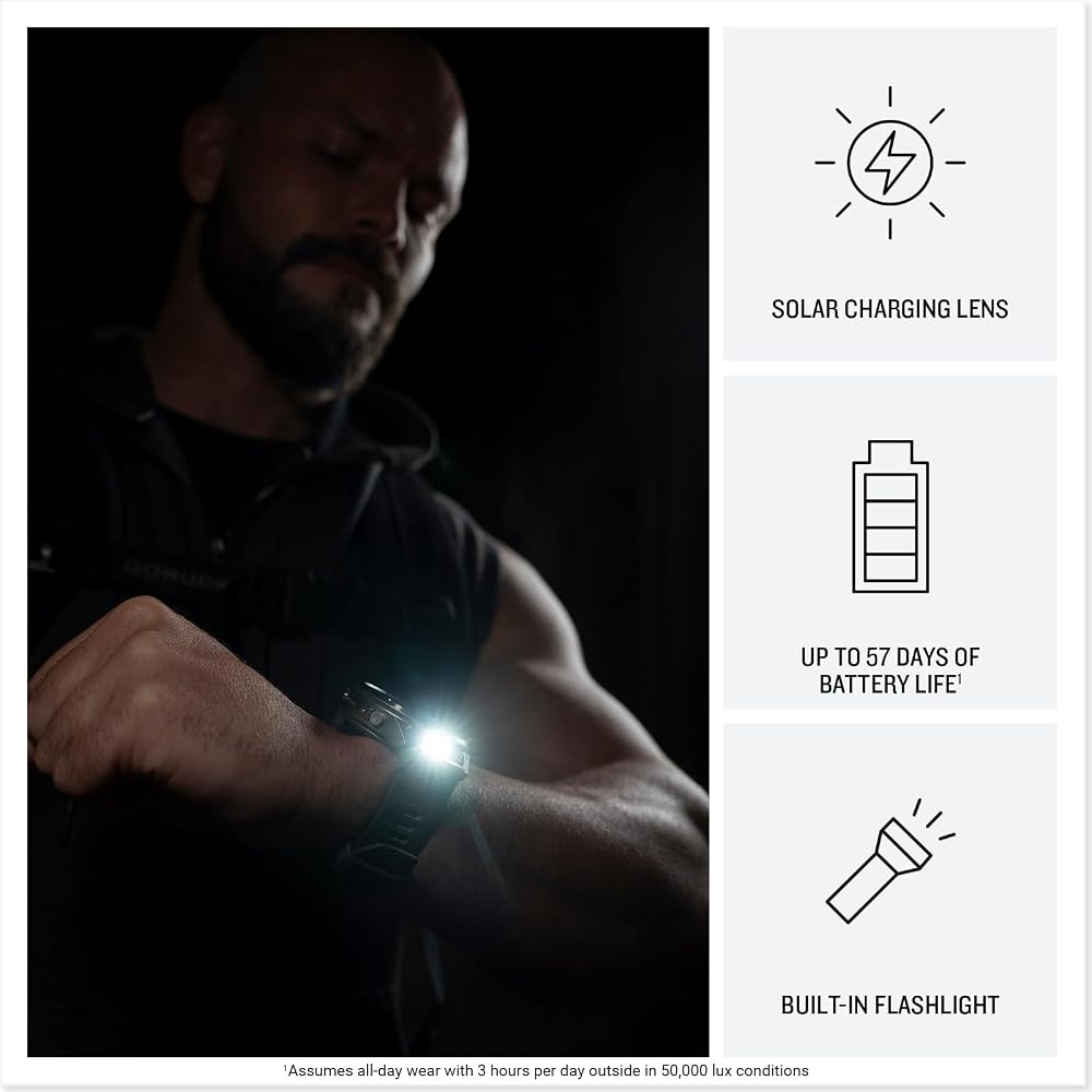 Garmin fēnix 9 Pro Solar Titanium 47mm, inReach, Pebble/Silver Gray - Image 3