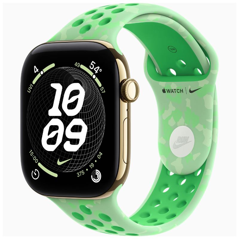 S/M - Green Spark (Rubber/Nike Sport Band)