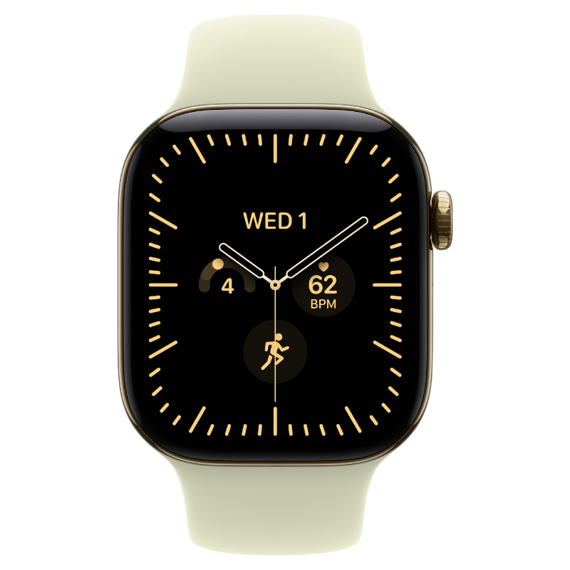 Apple Watch Series 12 42mm,GPS + Cellular Titanium Radiant Gold - Image 2