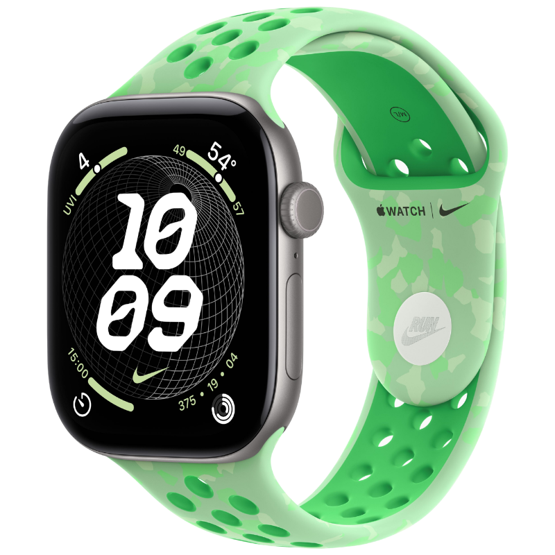 S/M - Green Spark (Rubber/Nike Sport Band)
