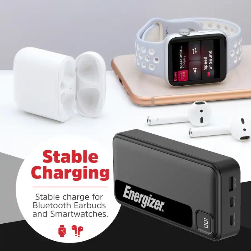 Energizer - MAX 20,000mAh 15W USB-C 3-Port Power Bank - Image 11