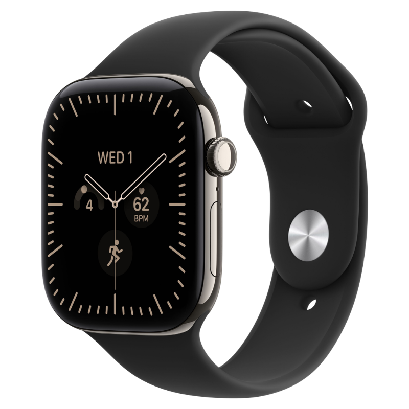 S/M - Black (Rubber/Sport Band)