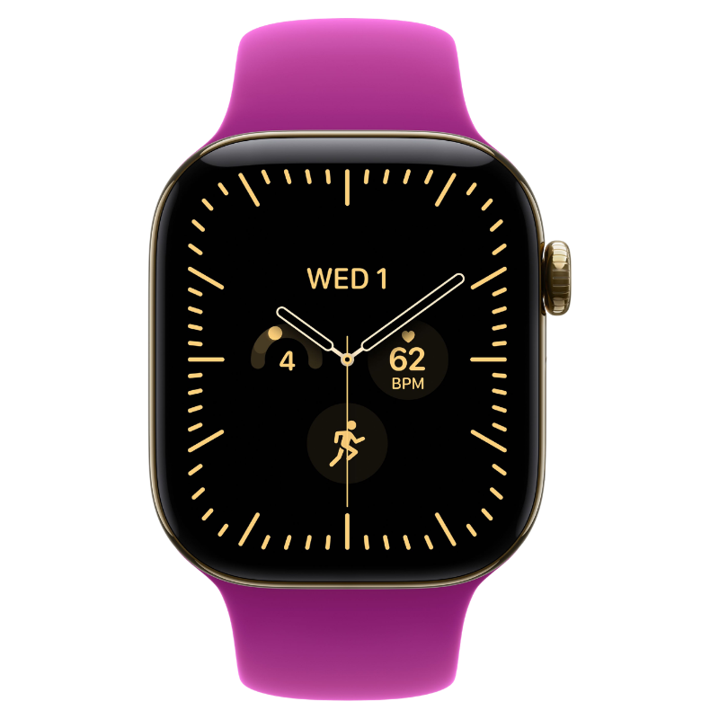 Apple Watch Series 12 42mm,GPS + Cellular Titanium Radiant Gold - Image 2