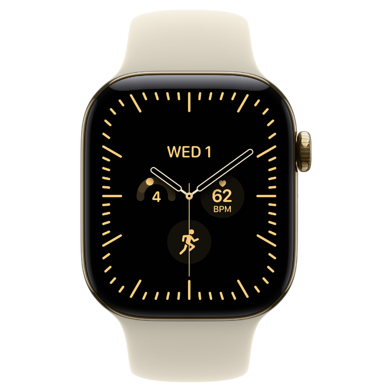 Apple Watch Series 12 42mm,GPS + Cellular Titanium Radiant Gold - Image 2