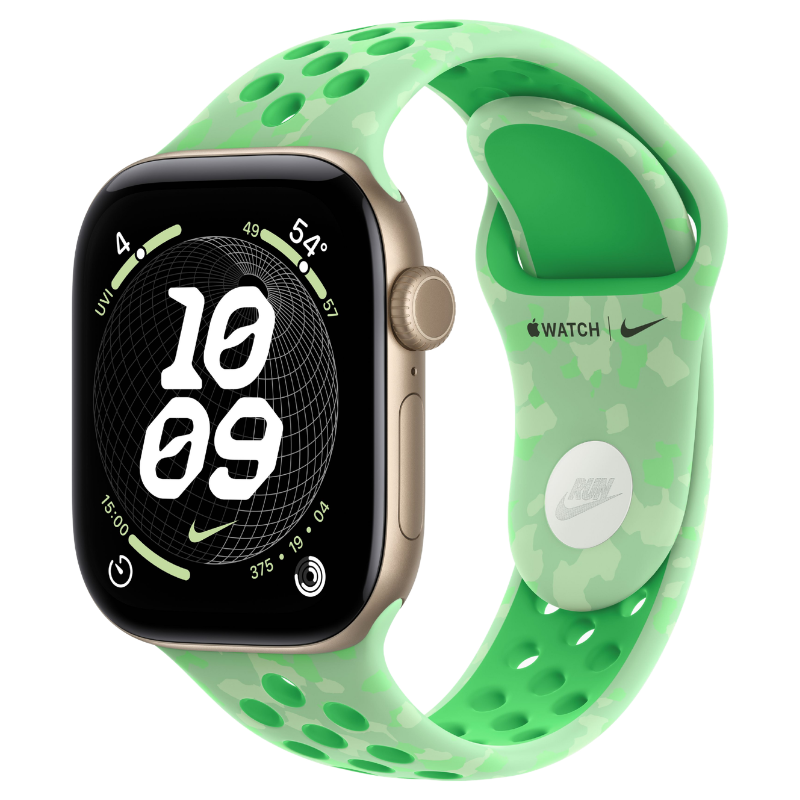 Apple Watch Series 12 42mm,GPS Aluminum Light Gold (Nike Sport Band)