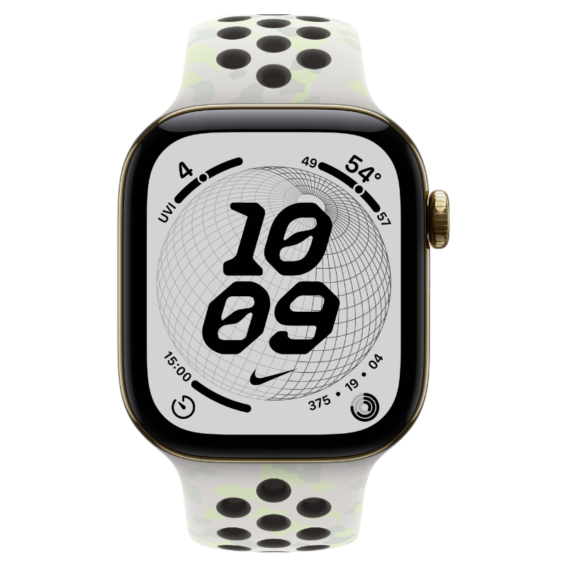 Apple Watch Series 12 42mm,GPS + Cellular Titanium Radiant Gold (Nike Sport Band) - Image 2